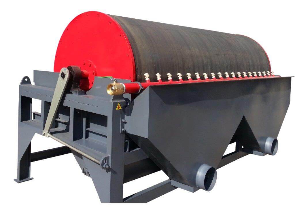 Wet drum magnetic separator