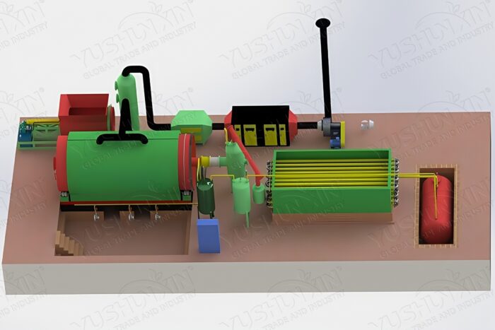 tire recycling plant model