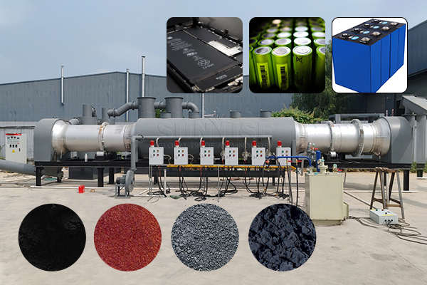 Lithium battery recycling production line site and products