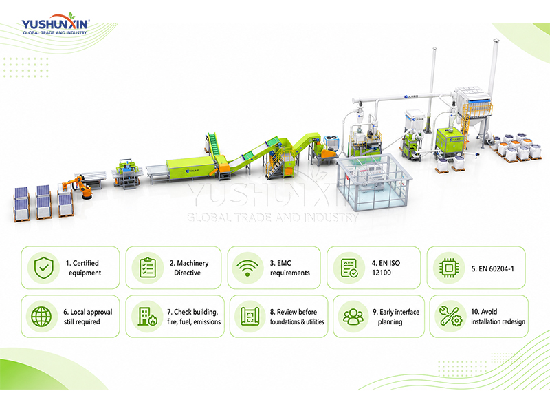 Solar Panel Recycling Plant Layout Planning Starting