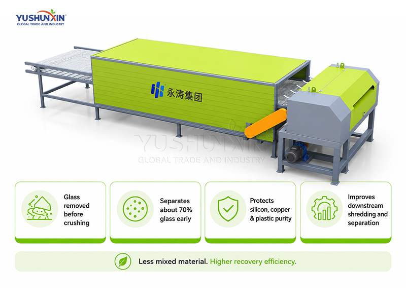Remove Glass Before Mixed Crushing To Protect Purity