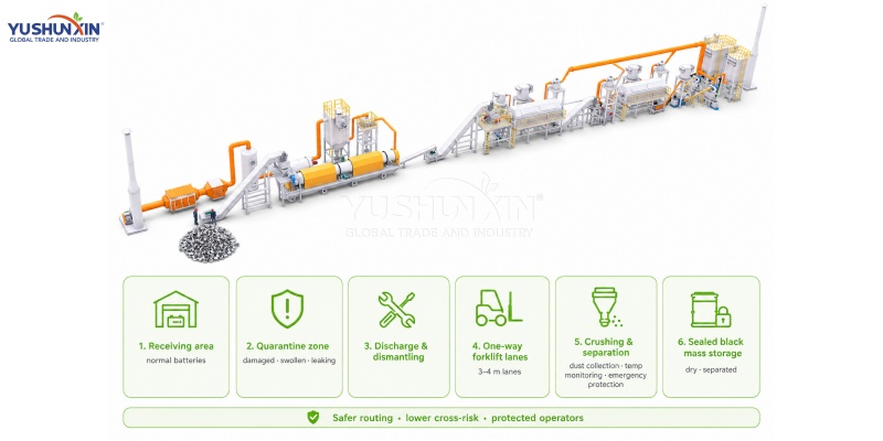 End-of-life EV Battery Waste Management for Automotive Recycling Networks