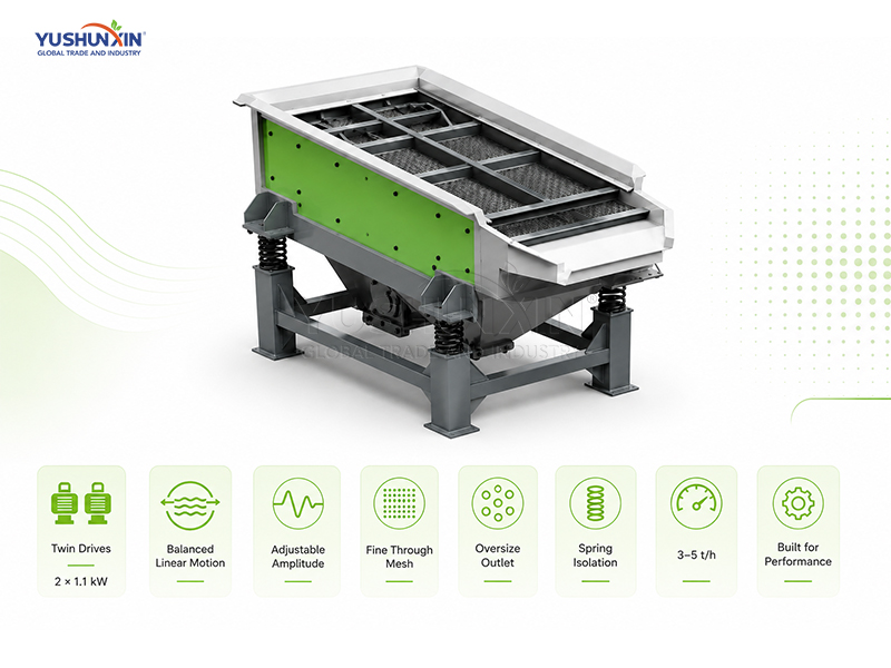 Industrial Vibrating Screener for E-Waste Recycling Lines